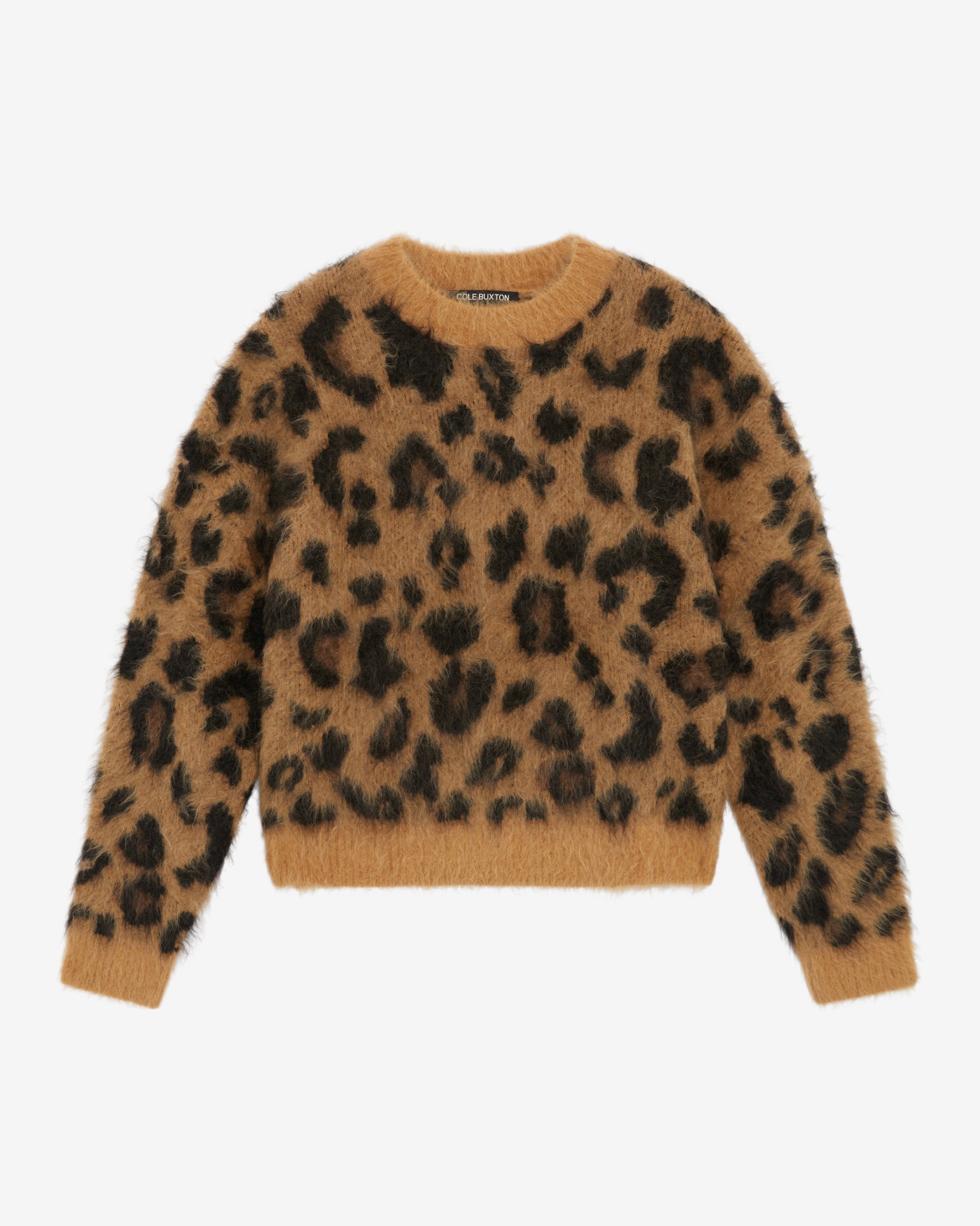 Cole Buxton | Leopard Knit Sweater | Mens | Leopard