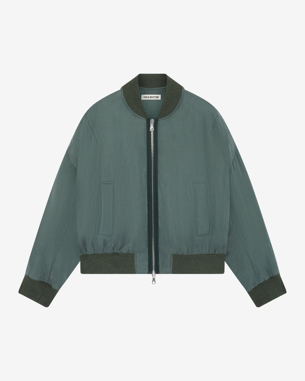 Cole Buxton | Cupro Bomber | Mens | Forest Green