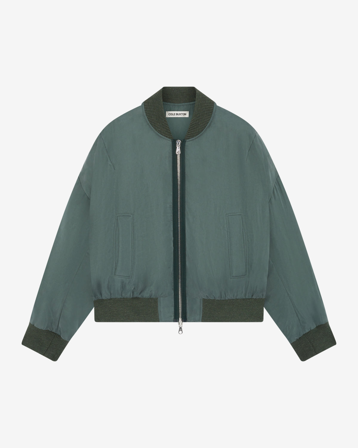 Cole Buxton | Cupro Bomber | Mens | Forest Green