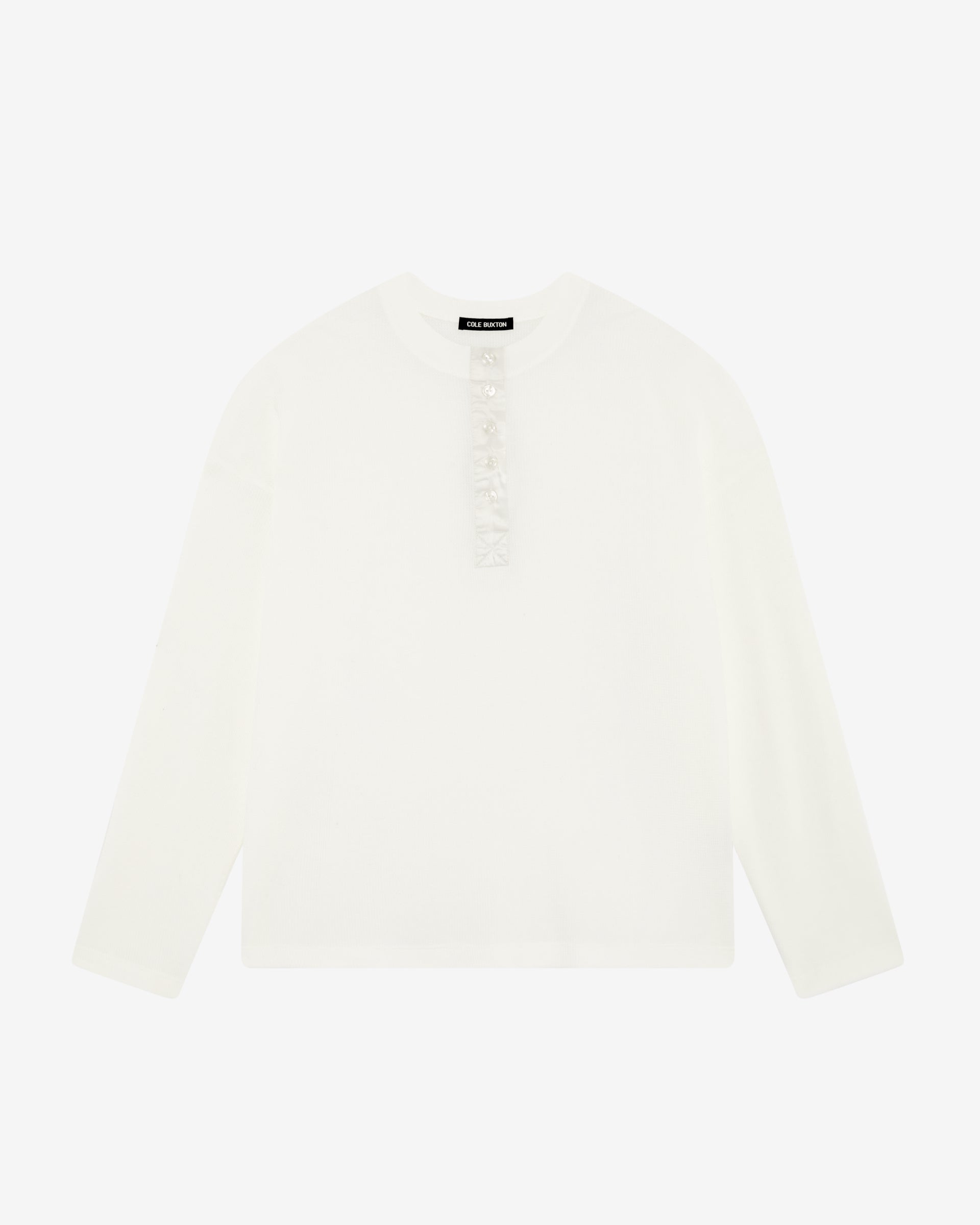 Cole Buxton | Henley Waffle | Mens | Vintage White