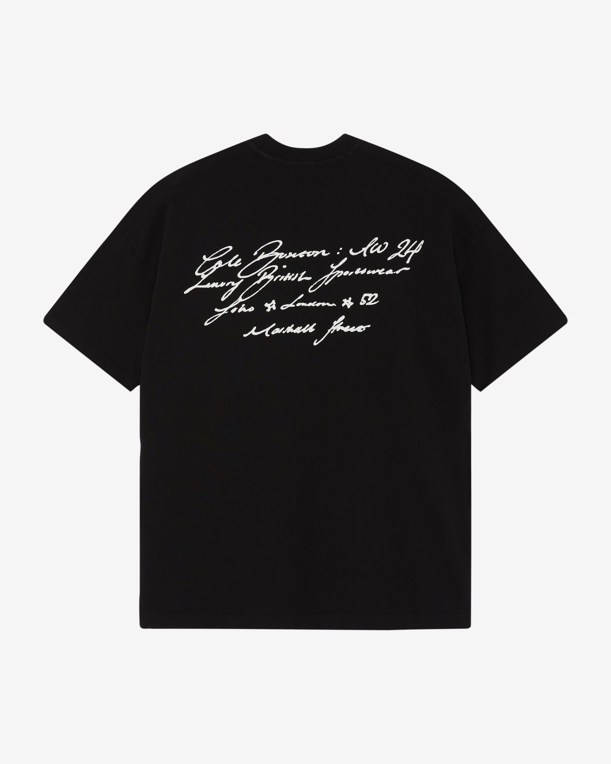 Cole Buxton | Script T-Shirt | Mens | Black