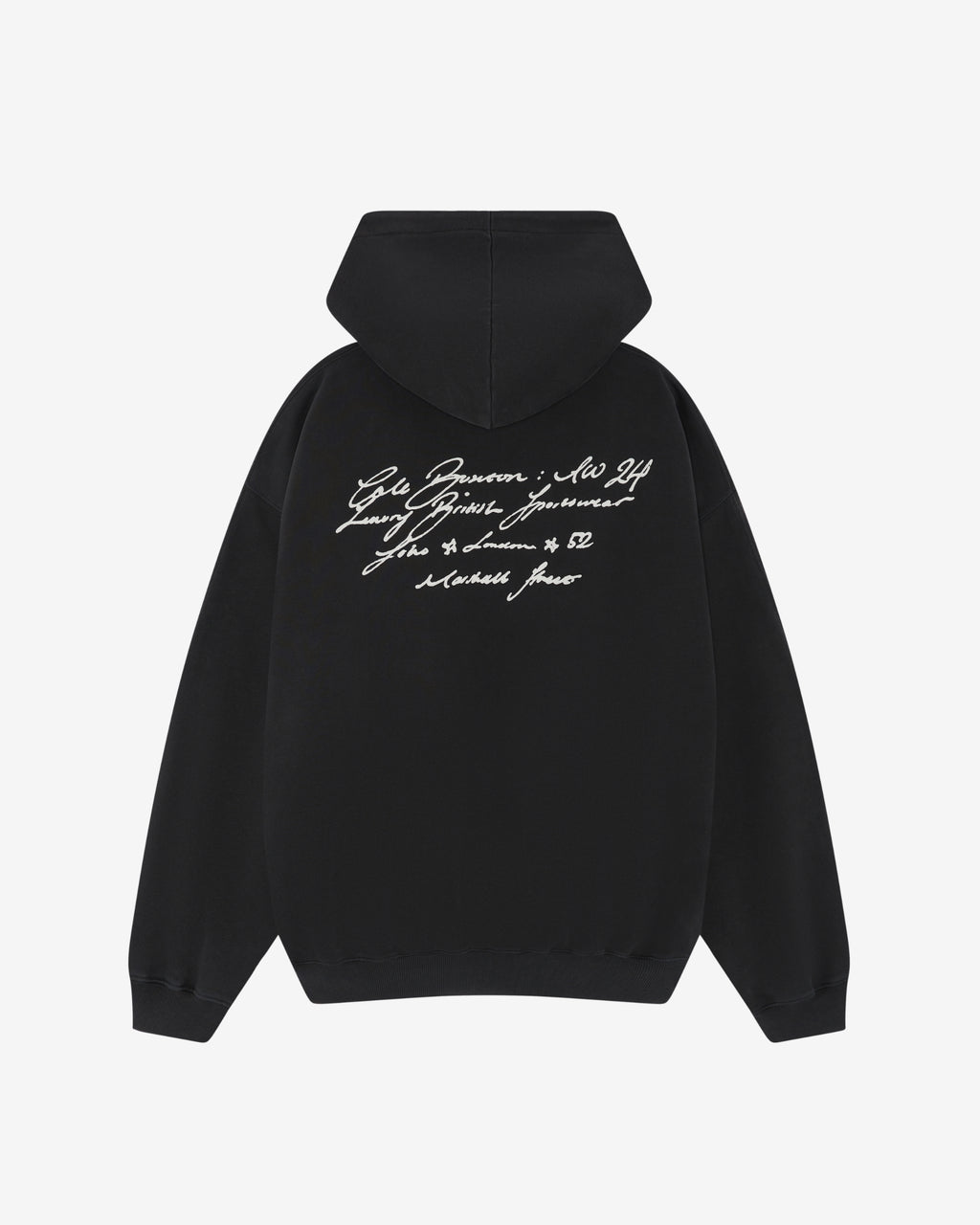 Cole Buxton | Script Hoodie | Mens | Vintage Black