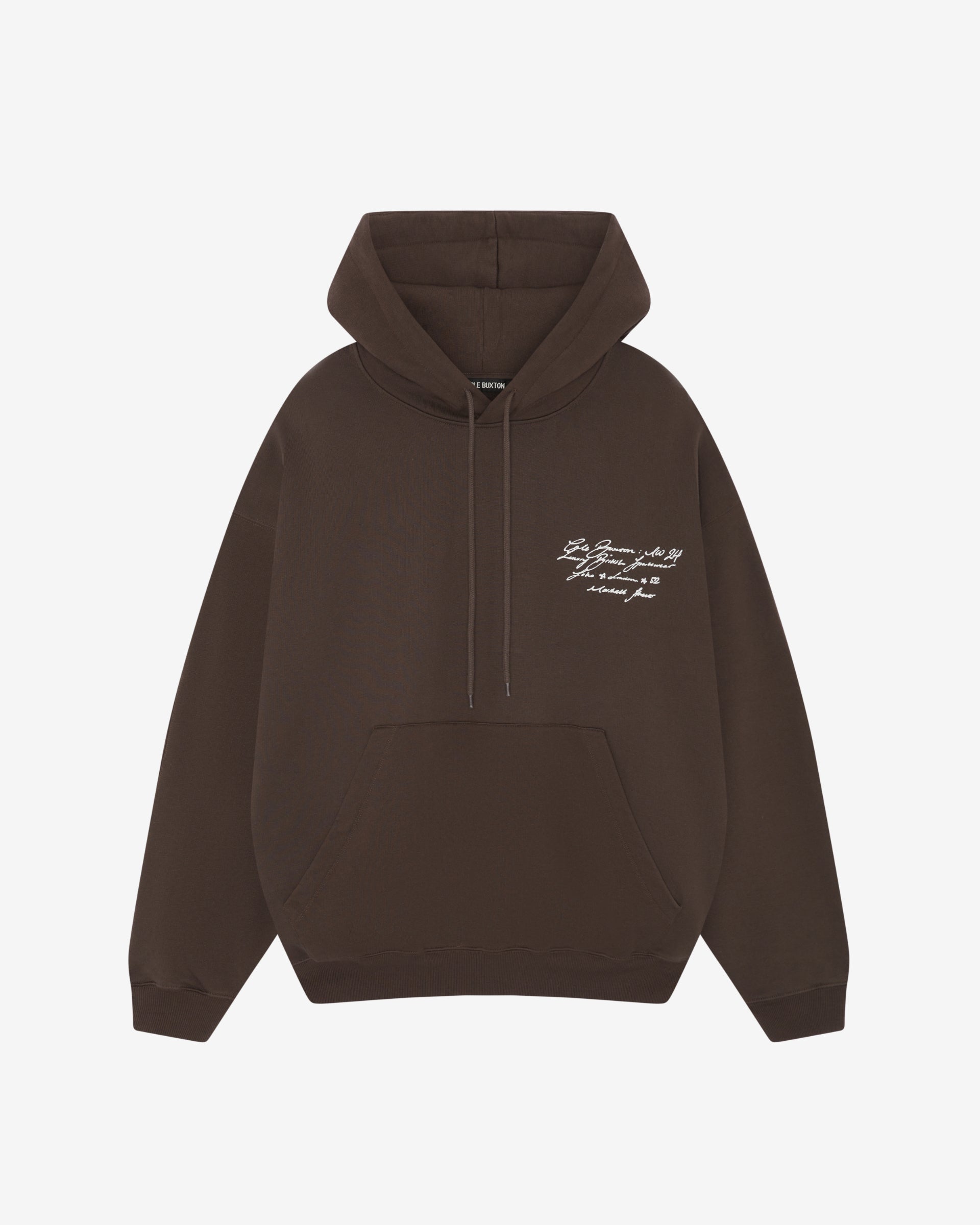 Cole Buxton | Script Hoodie | Mens | Brown