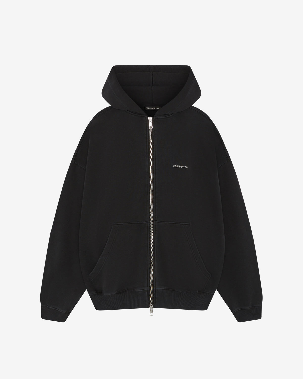 Cole Buxton | Mini Logo Zipped Hoodie | Mens | Vintage Black
