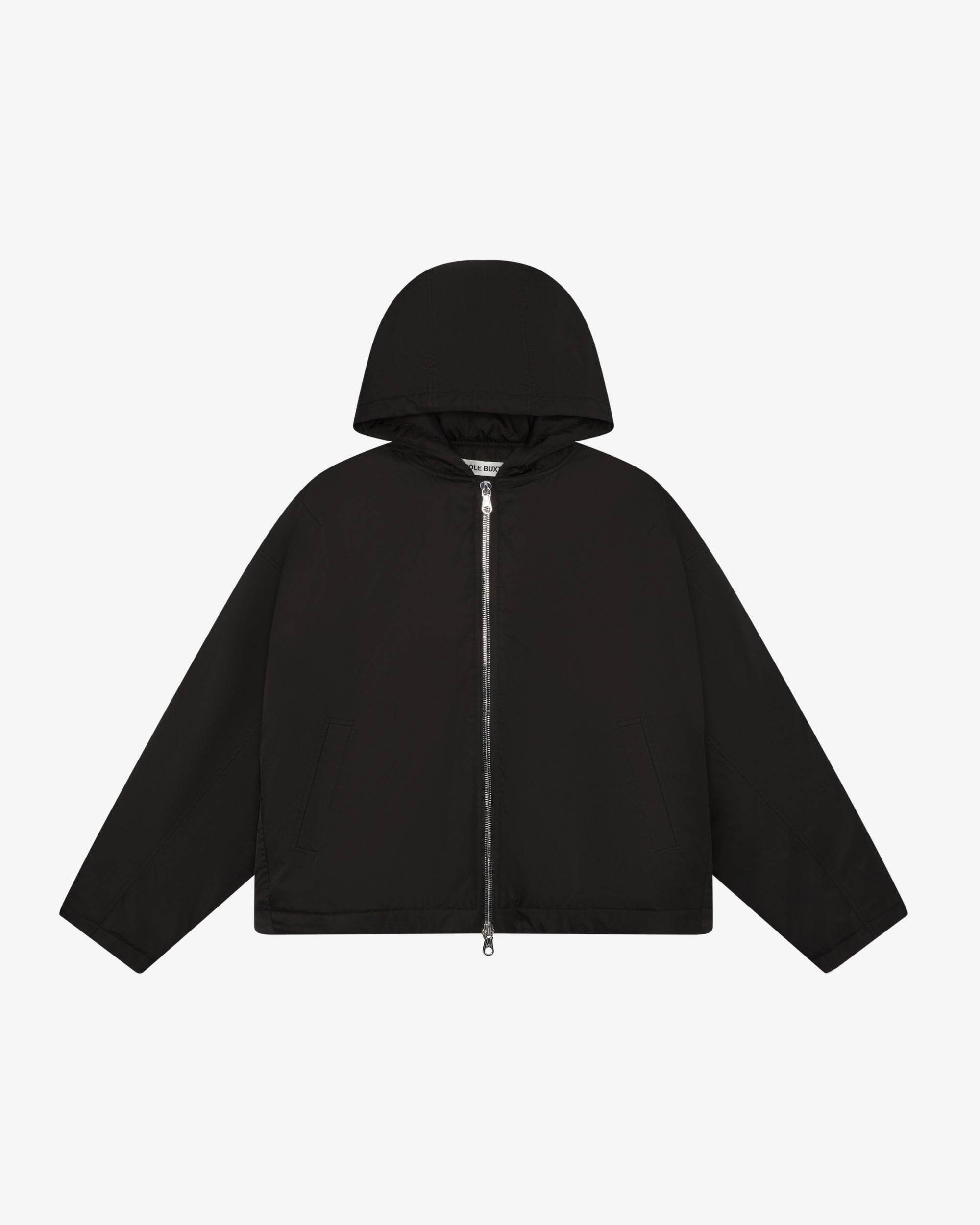 Cole Buxton | Nylon Hooded Jacket | Mens | Black