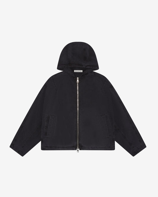 Cole Buxton | Canvas Zipped Hoodie | Mens | Black
