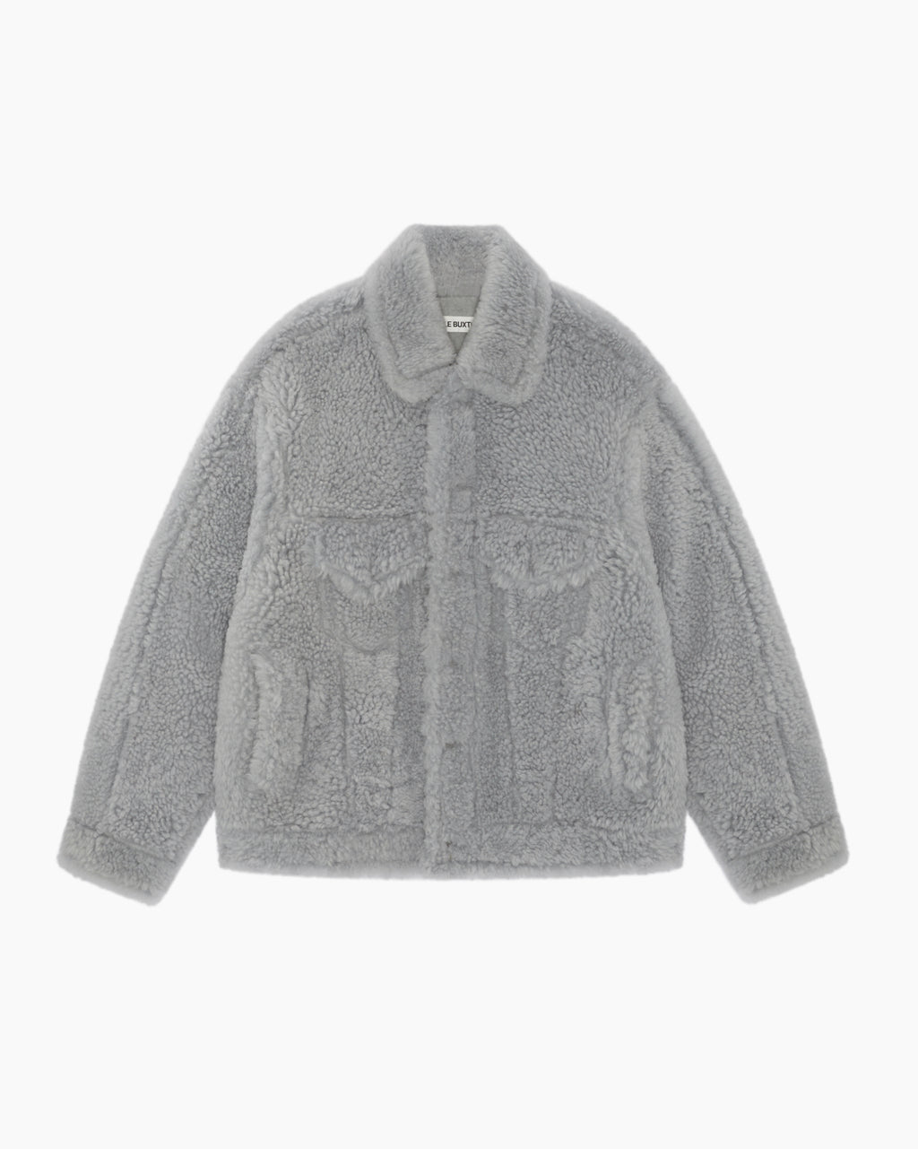 Cole Buxton | Shearling Trucker Jacket | Mens | Grey