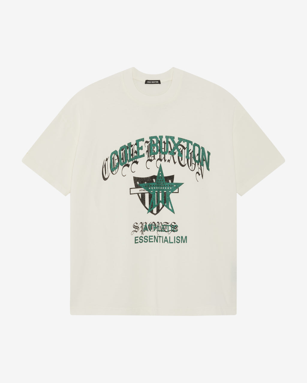 Cole Buxton | Americana Overlay T-Shirt | Mens | Vintage White