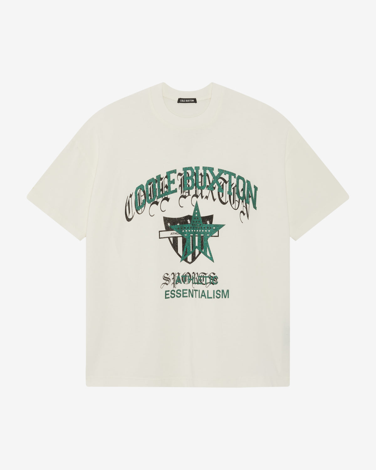 Cole Buxton | Americana Overlay T-Shirt | Mens | Vintage White