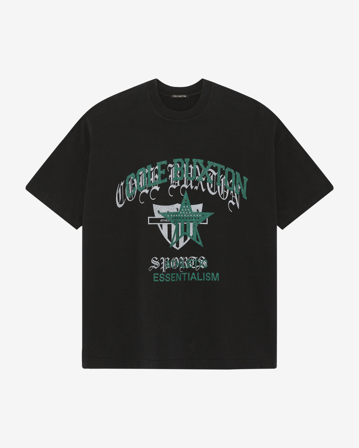 Cole Buxton | Americana Overlay T-Shirt | Mens | Vintage Black
