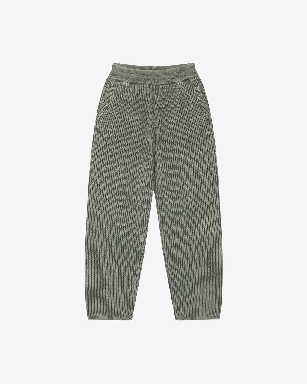 Cole Buxton | Acid Wash Knit Pants | Mens | Washed Green