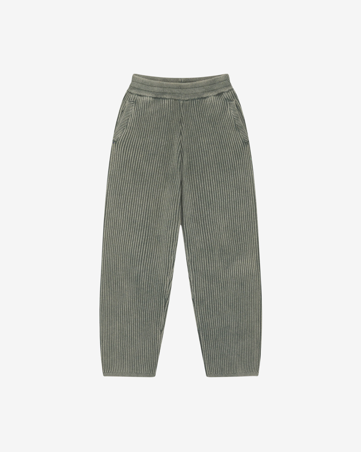Cole Buxton | Acid Wash Knit Pants | Mens | Washed Green