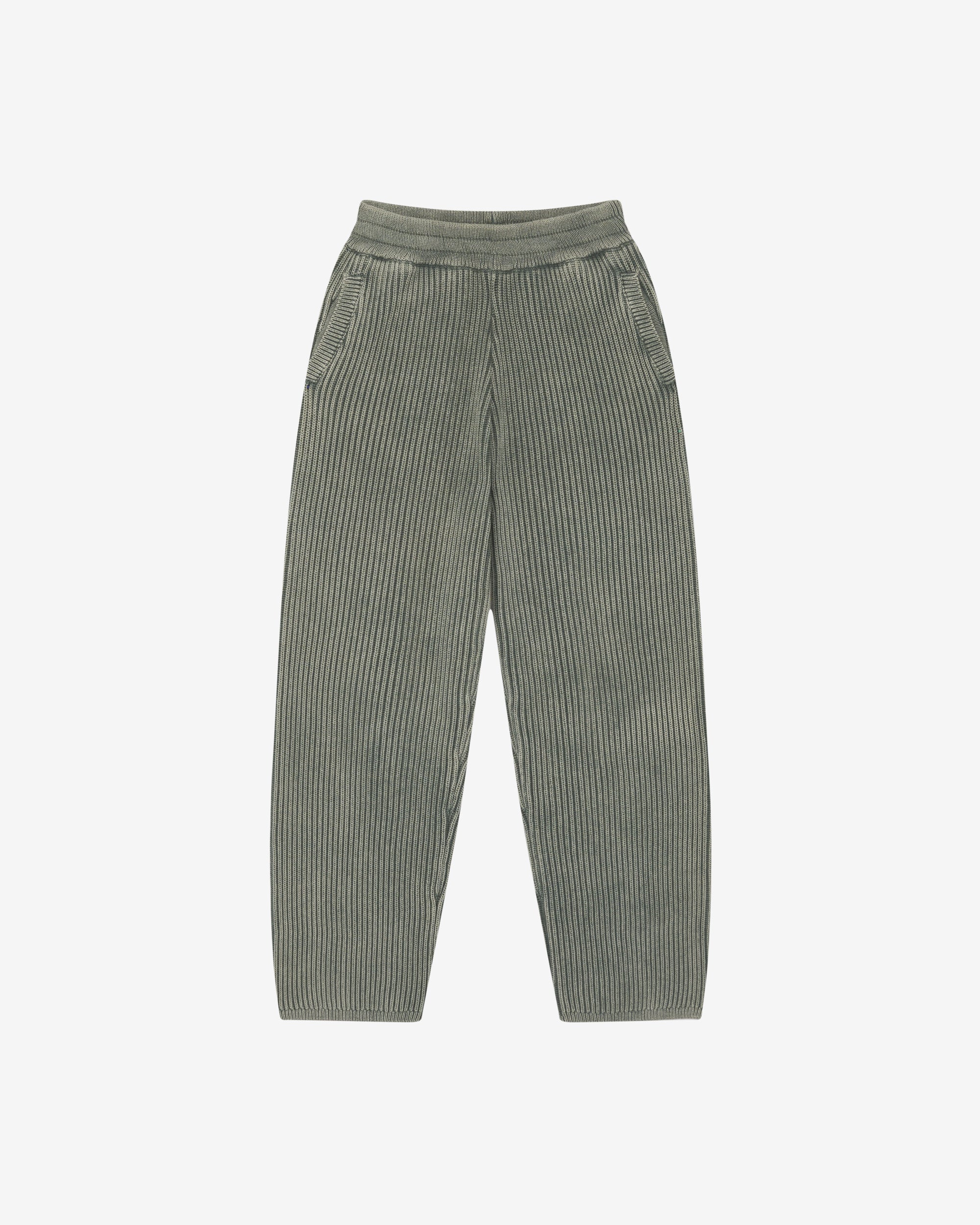 Cole Buxton | Acid Wash Knit Pants | Mens | Washed Green