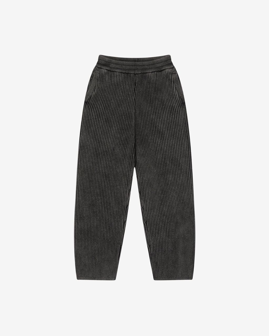 Cole Buxton | Acid Wash Knit Pants | Mens | Black
