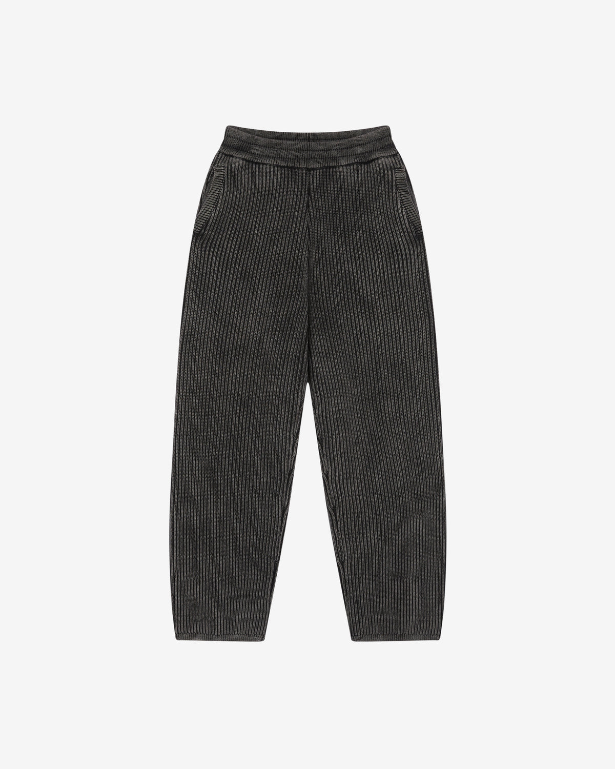 Cole Buxton | Acid Wash Knit Pants | Mens | Black
