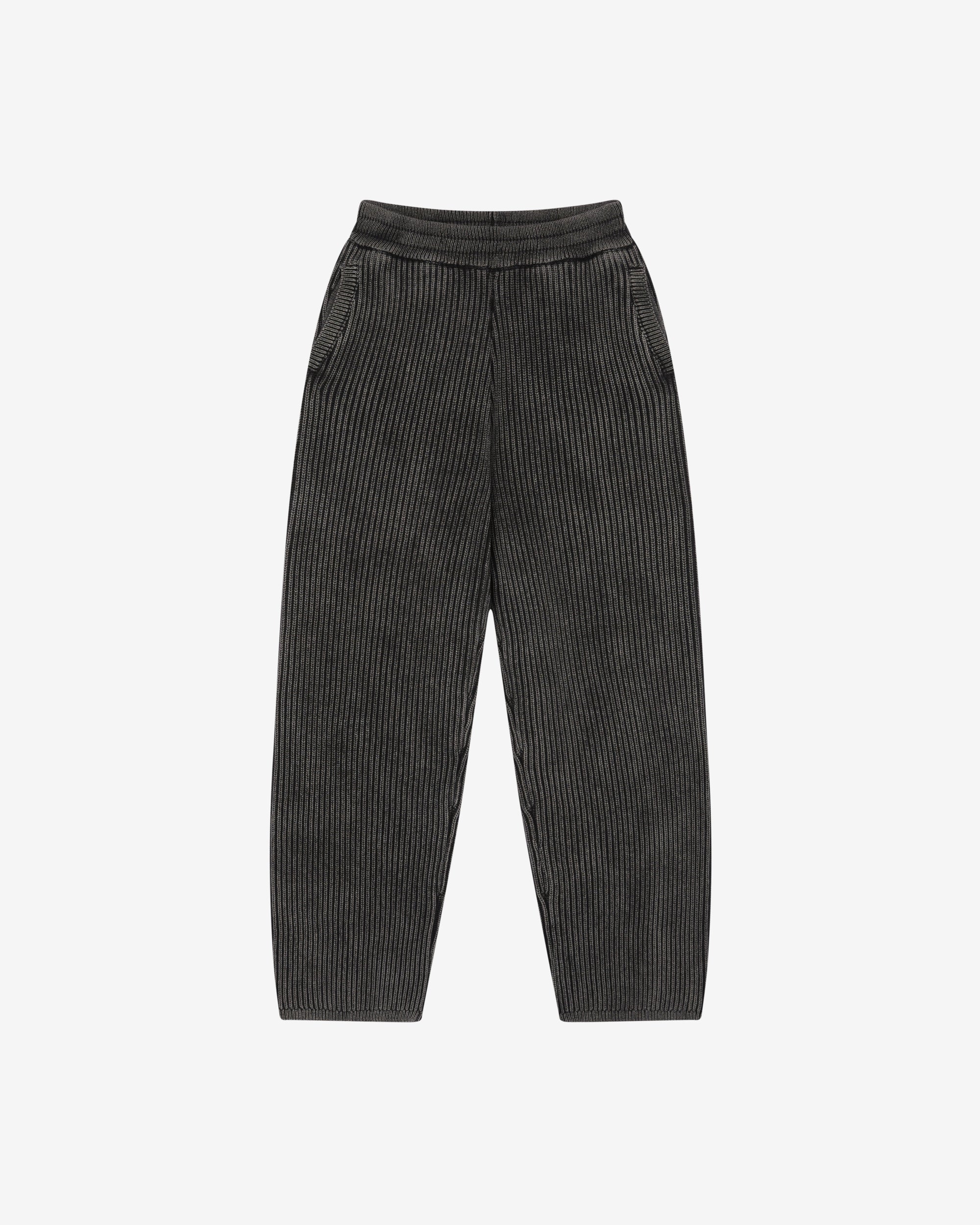 Cole Buxton | Acid Wash Knit Pants | Mens | Black