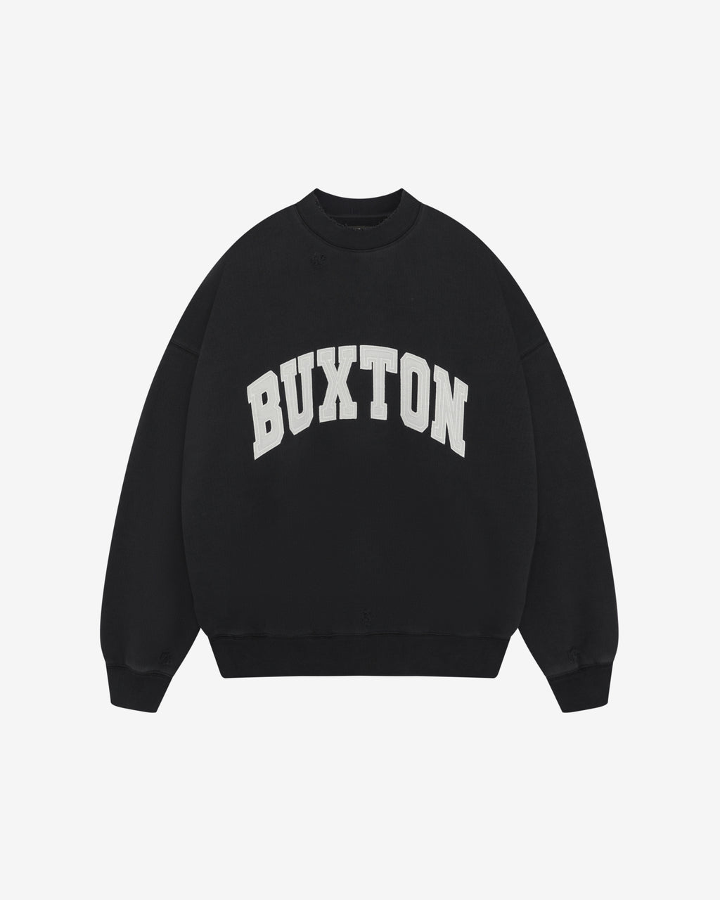 Cole Buxton | Distressed Applique Sweatshirt | Mens | Black