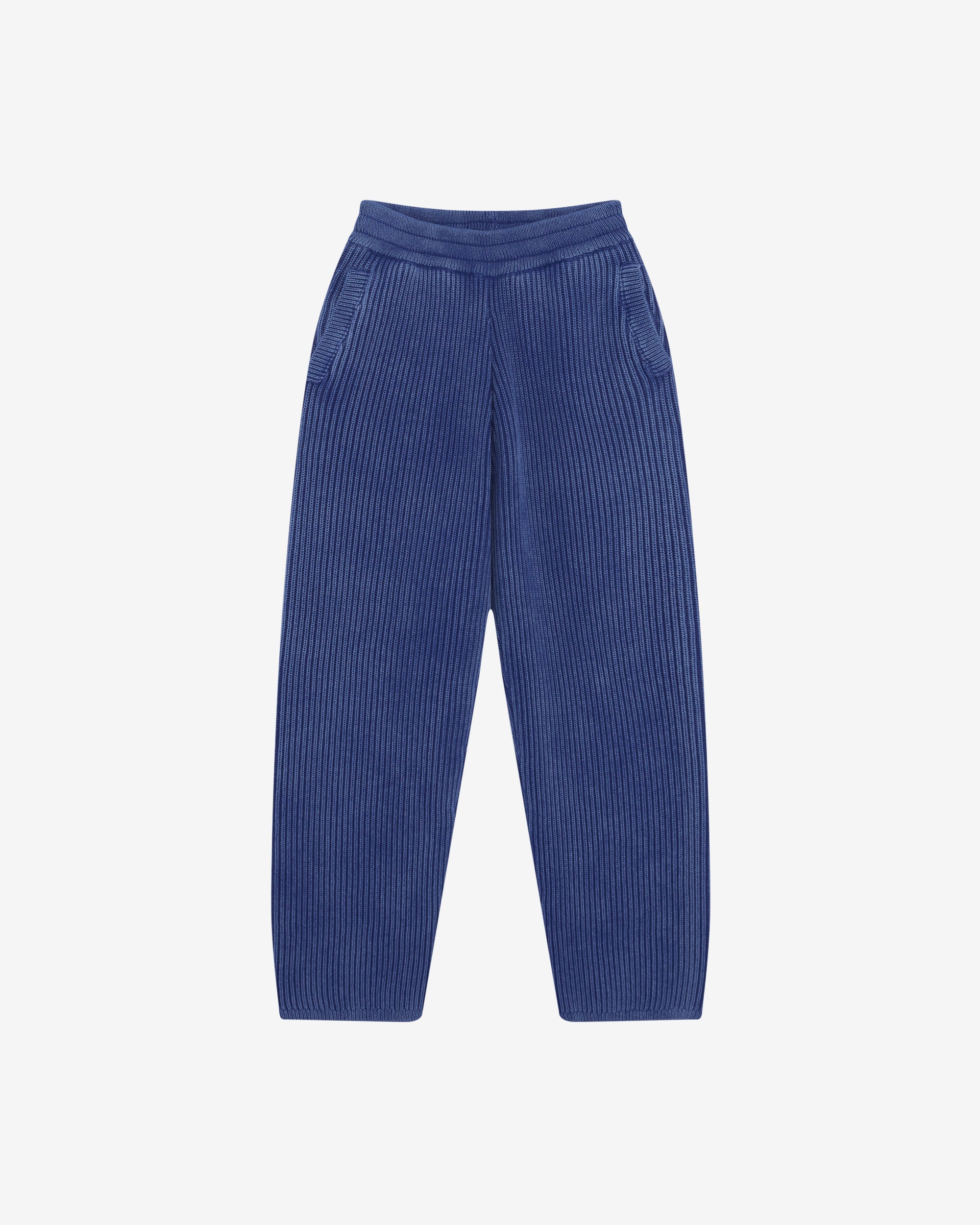 Cole Buxton | Acid Wash Knit Pants | Mens | Washed Blue