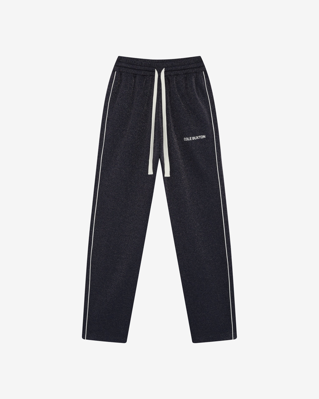 GLITTER PIPED TRACK PANTS