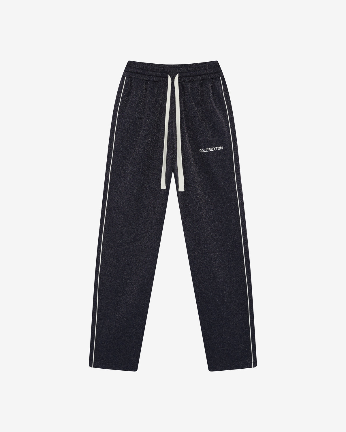 GLITTER PIPED TRACK PANTS