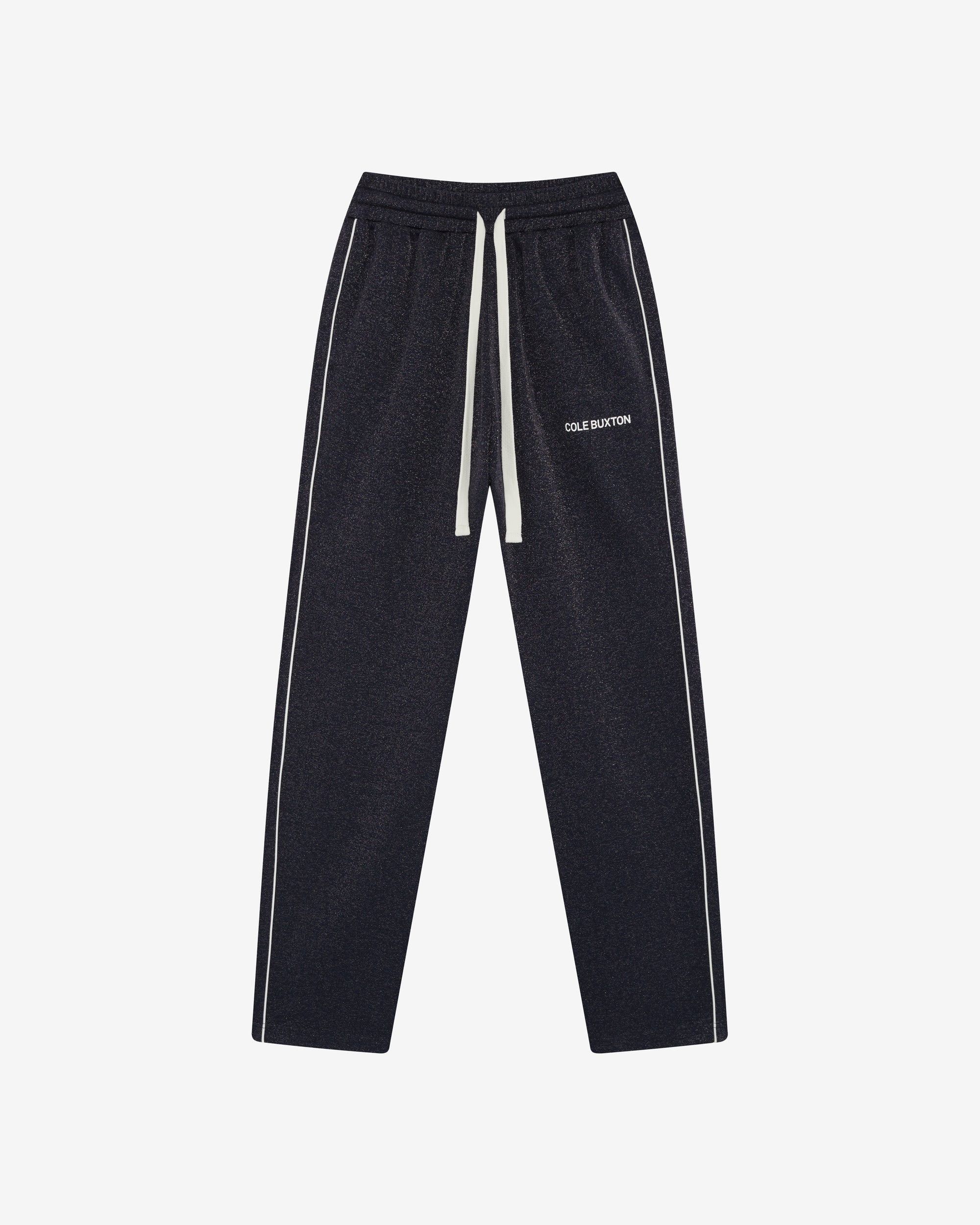 GLITTER PIPED TRACK PANTS