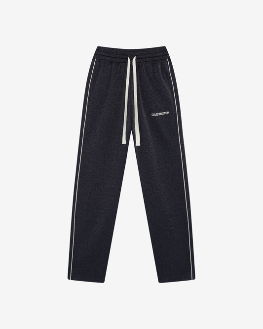 GLITTER PIPED TRACK PANTS