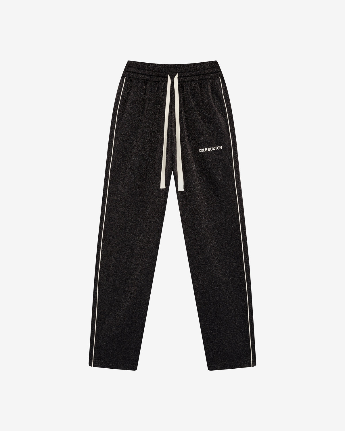 GLITTER PIPED TRACK PANTS