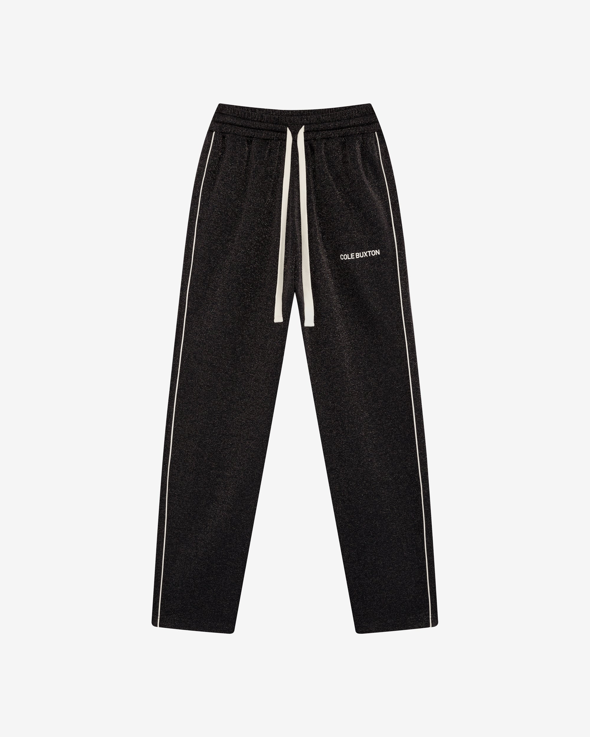 GLITTER PIPED TRACK PANTS