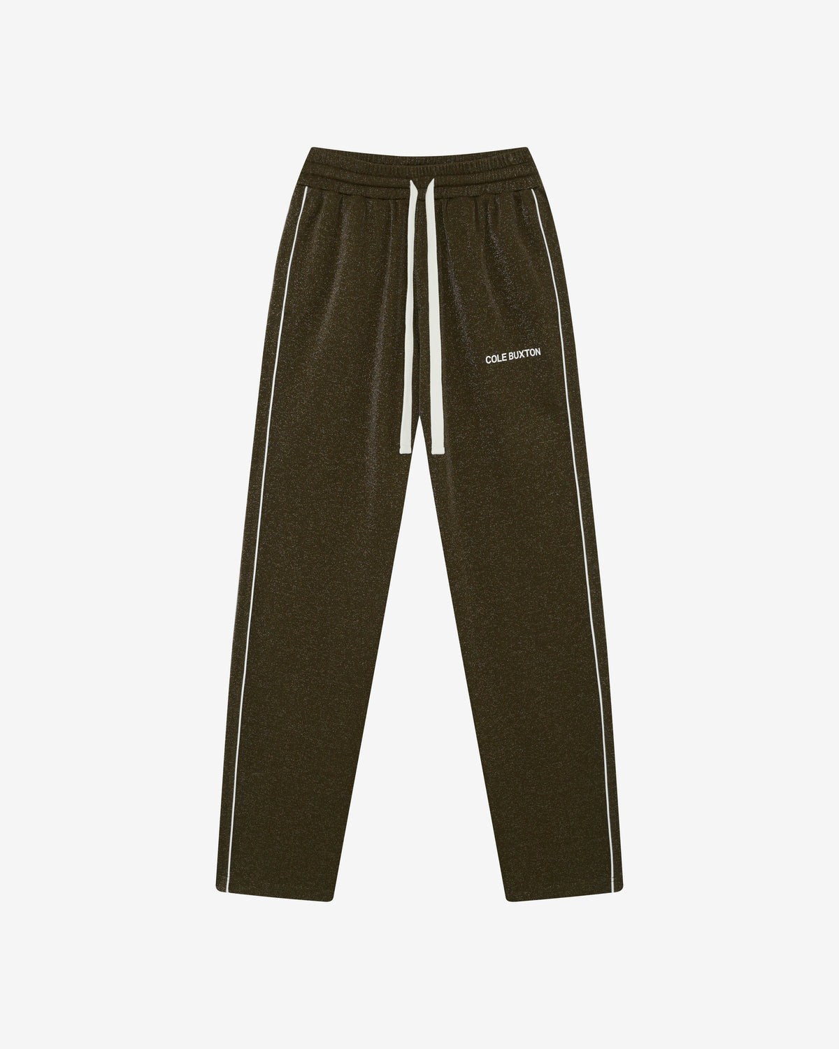 GLITTER PIPED TRACK PANTS