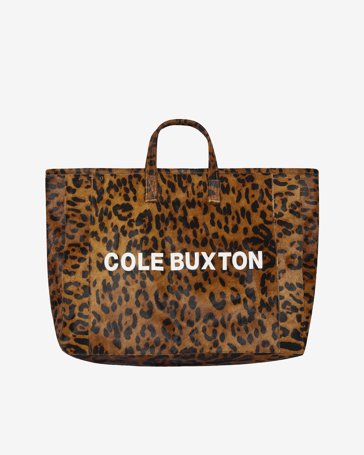 HAIRY LEOPARD TOTE BAG