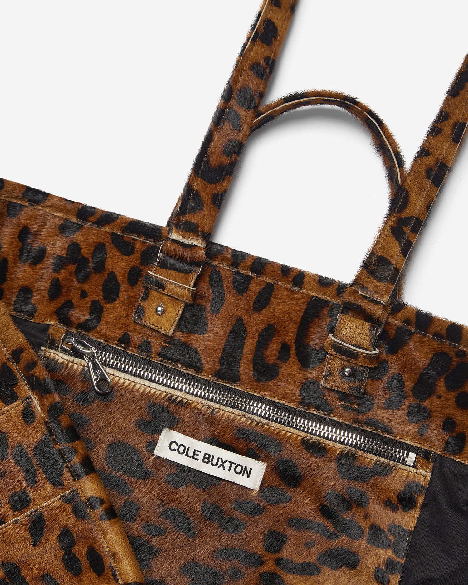 HAIRY LEOPARD TOTE BAG
