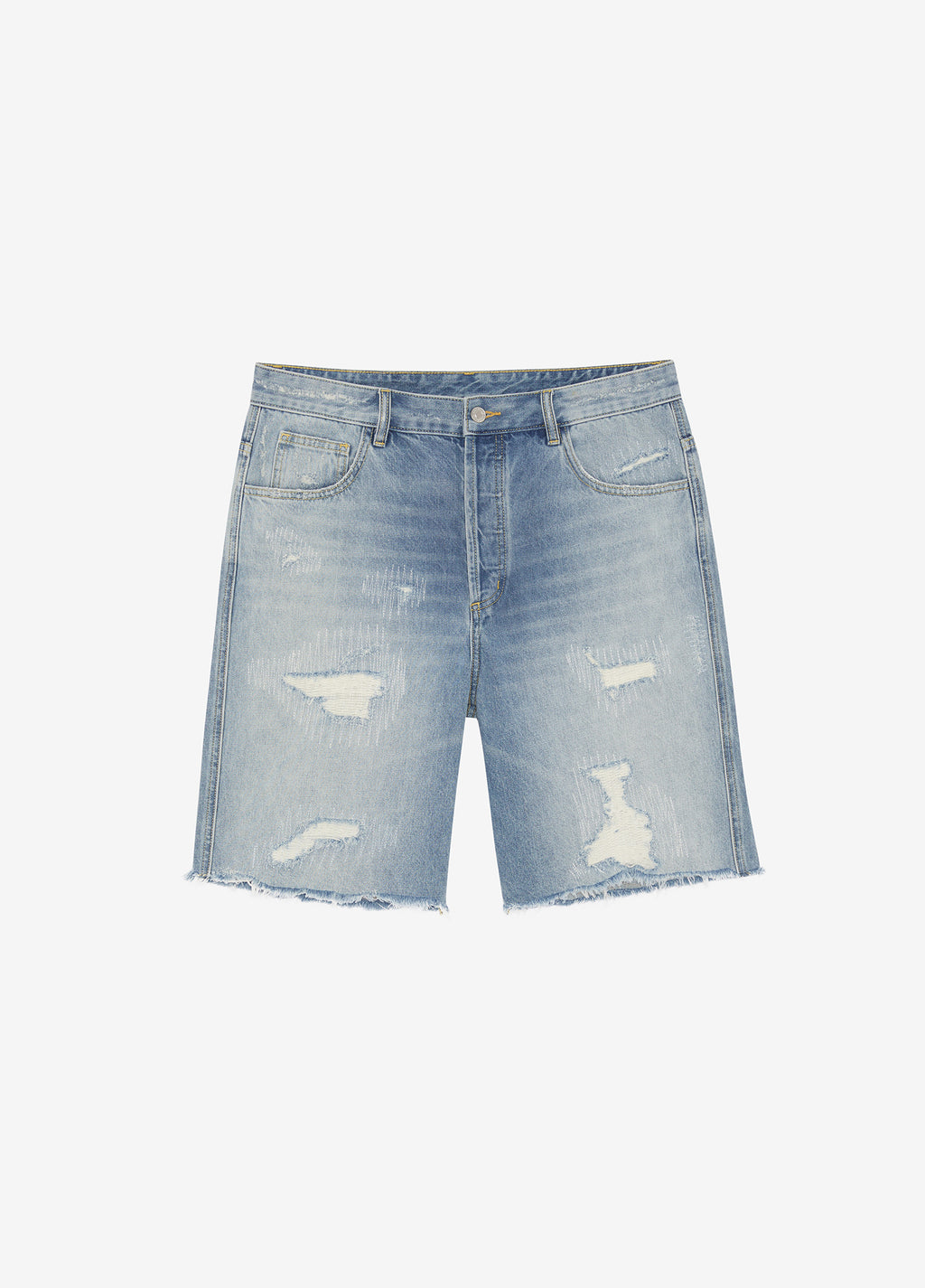 REPAIRED DENIM SHORTS