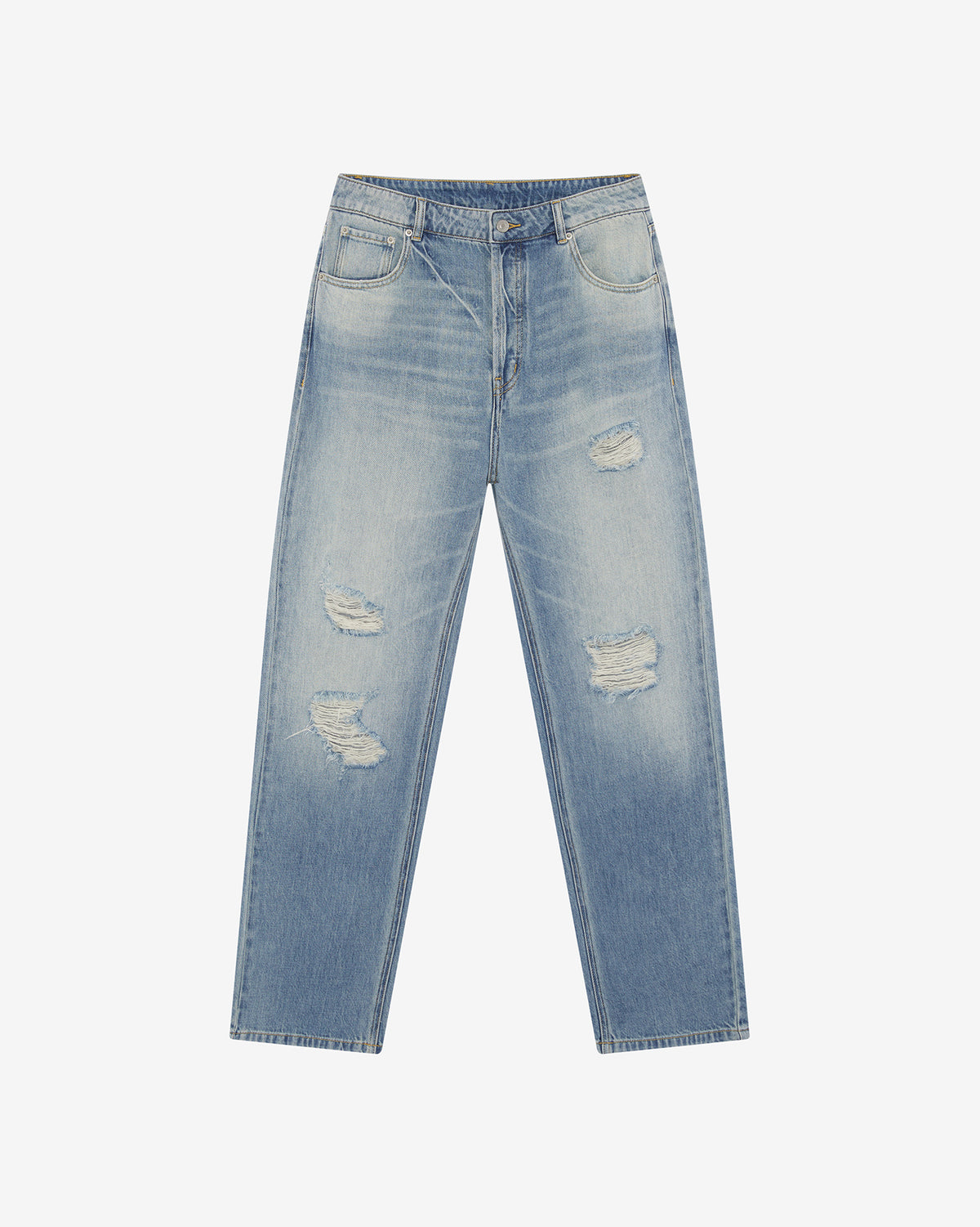 DISTRESSED FRONT JEANS