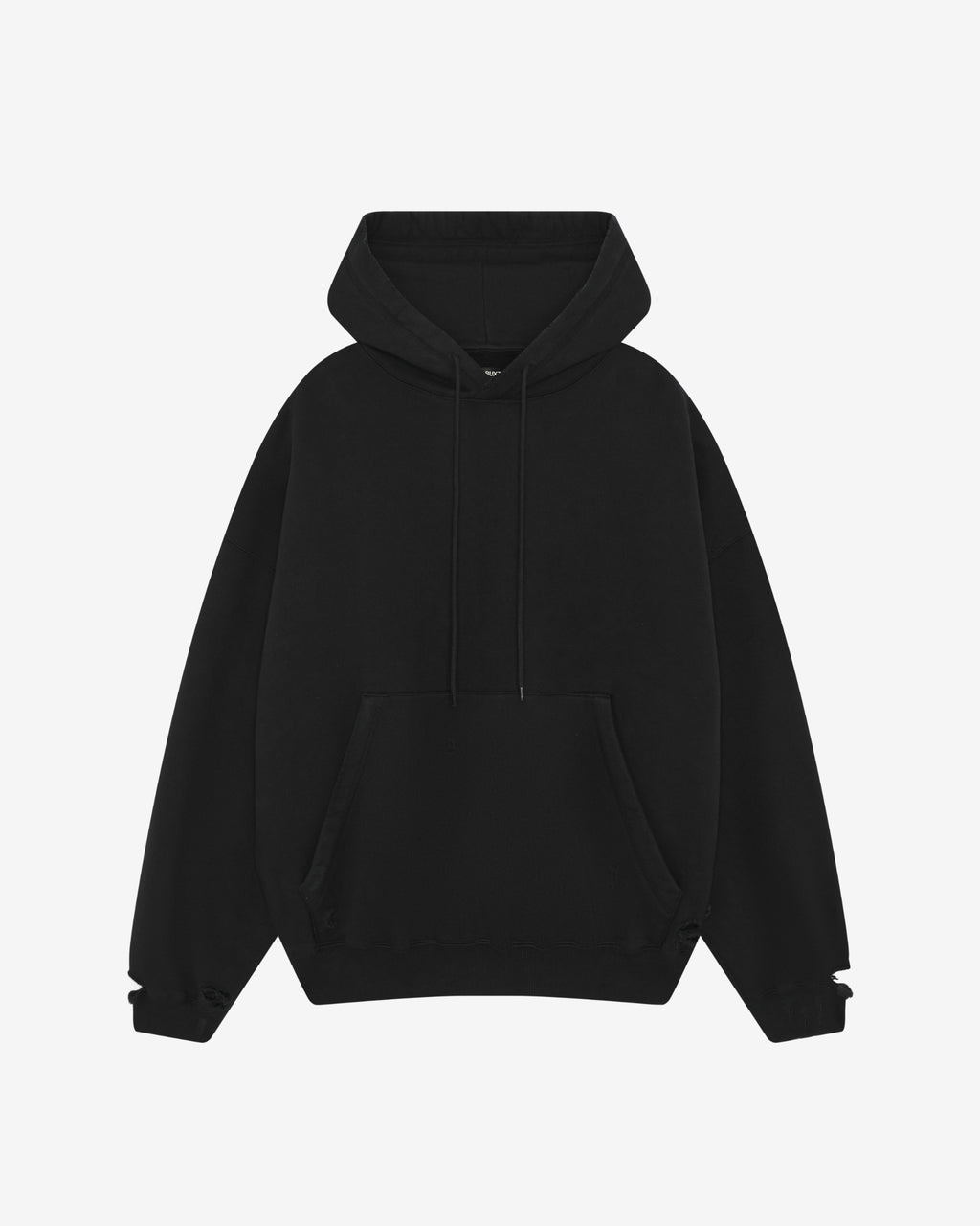 DISTRESSED POCKET HOODIE