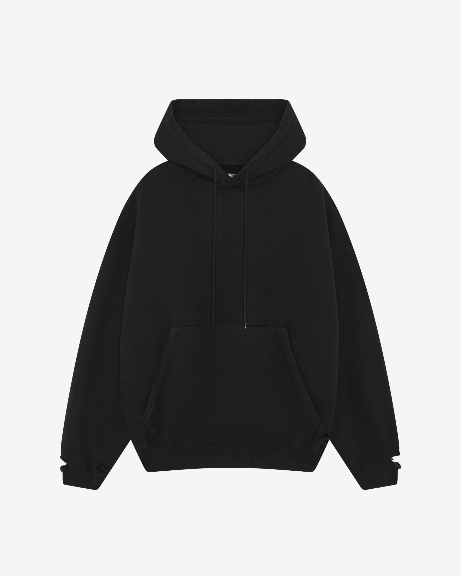 DISTRESSED POCKET HOODIE