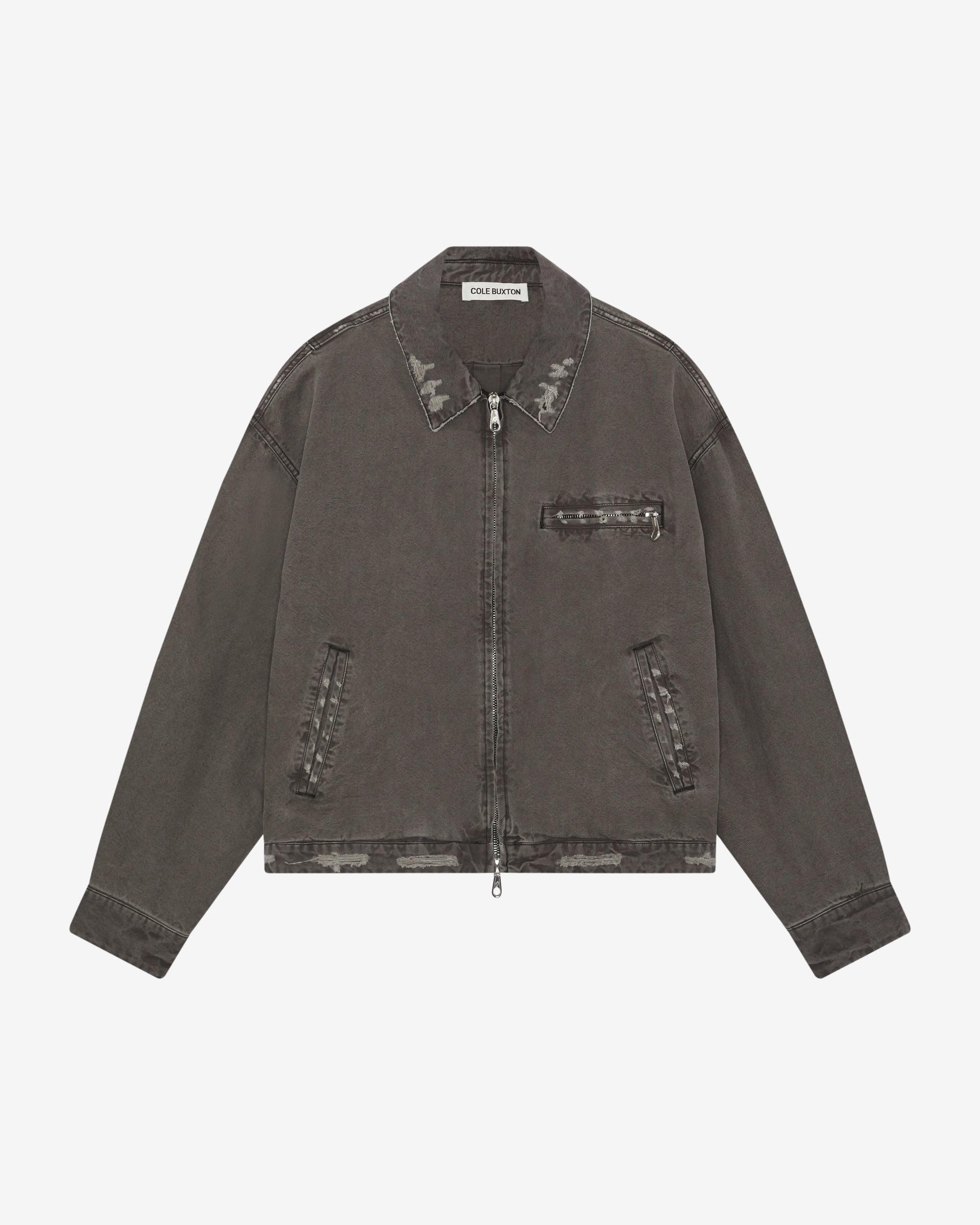 DISTRESSED TRUCKER JACKET