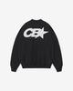 Black sweatshirt with 'CB' logo on a light gray background