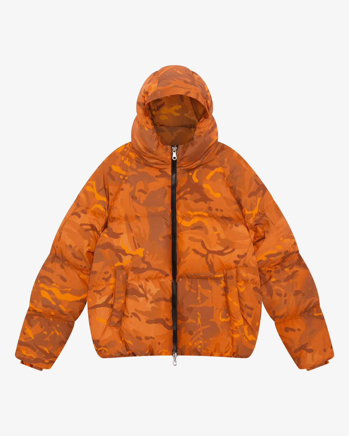 CAMO HOODED DOWN JACKET