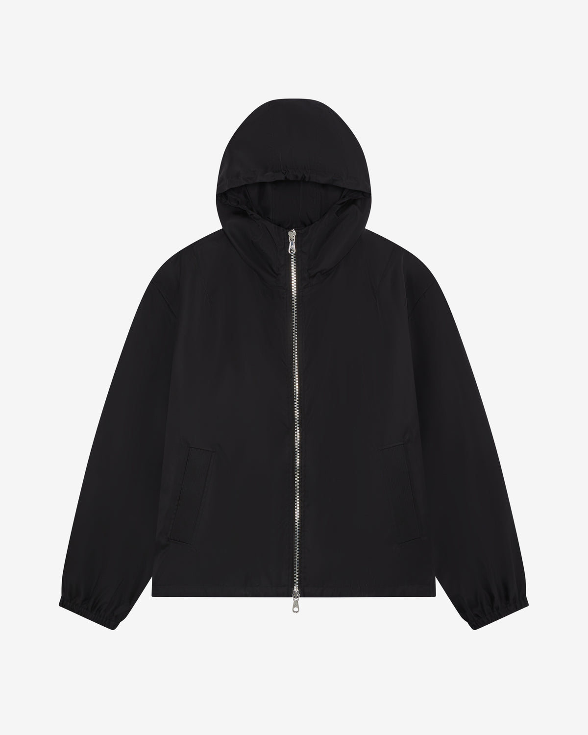 HOODED NYLON WINDBREAKER