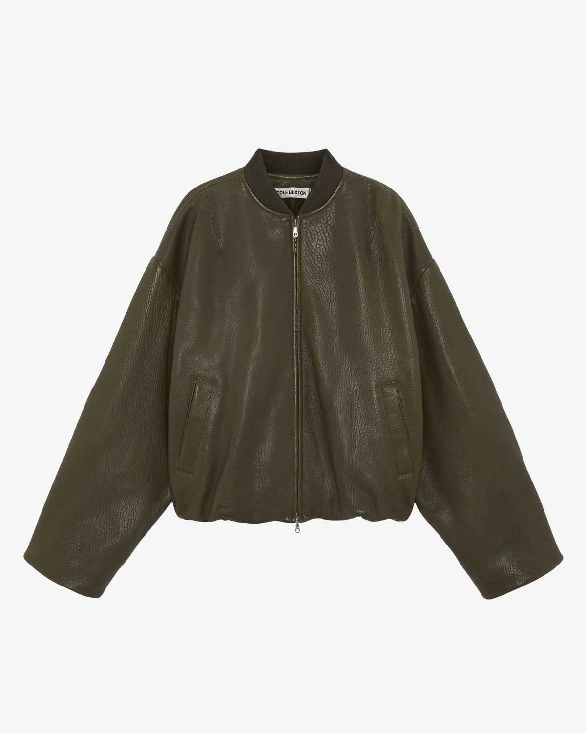 SHRUNKEN LEATHER BOMBER