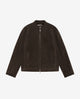 SUEDE DECAL RACER JACKET