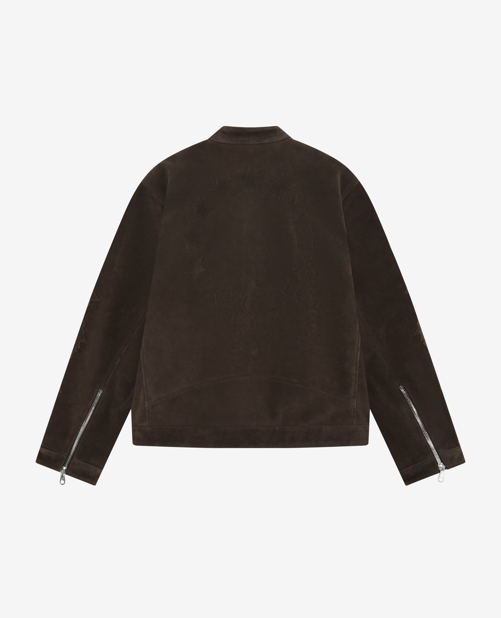 SUEDE DECAL RACER JACKET