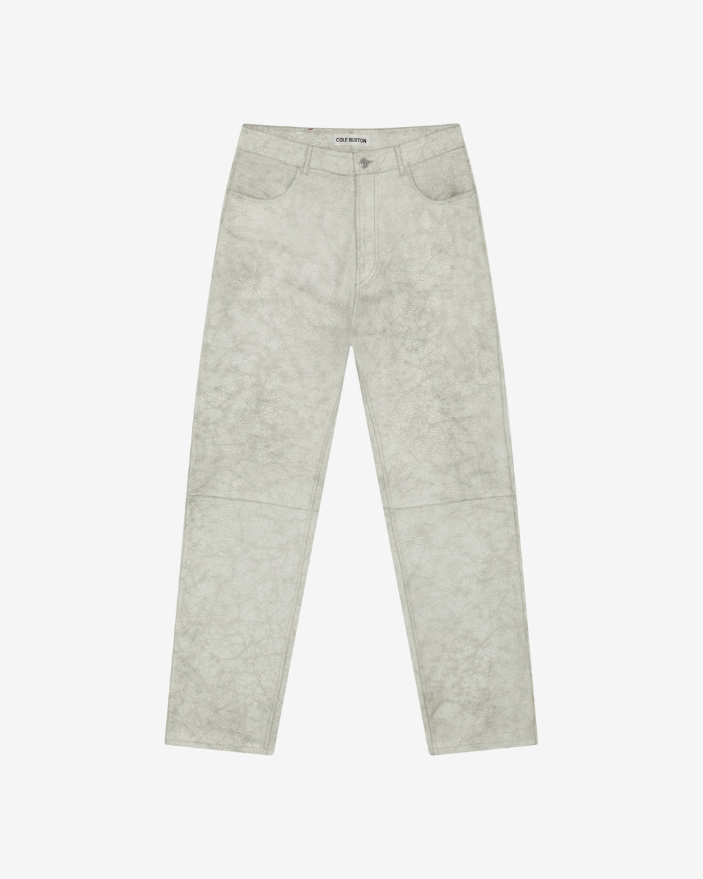 CRACKED PAINT LEATHER PANTS