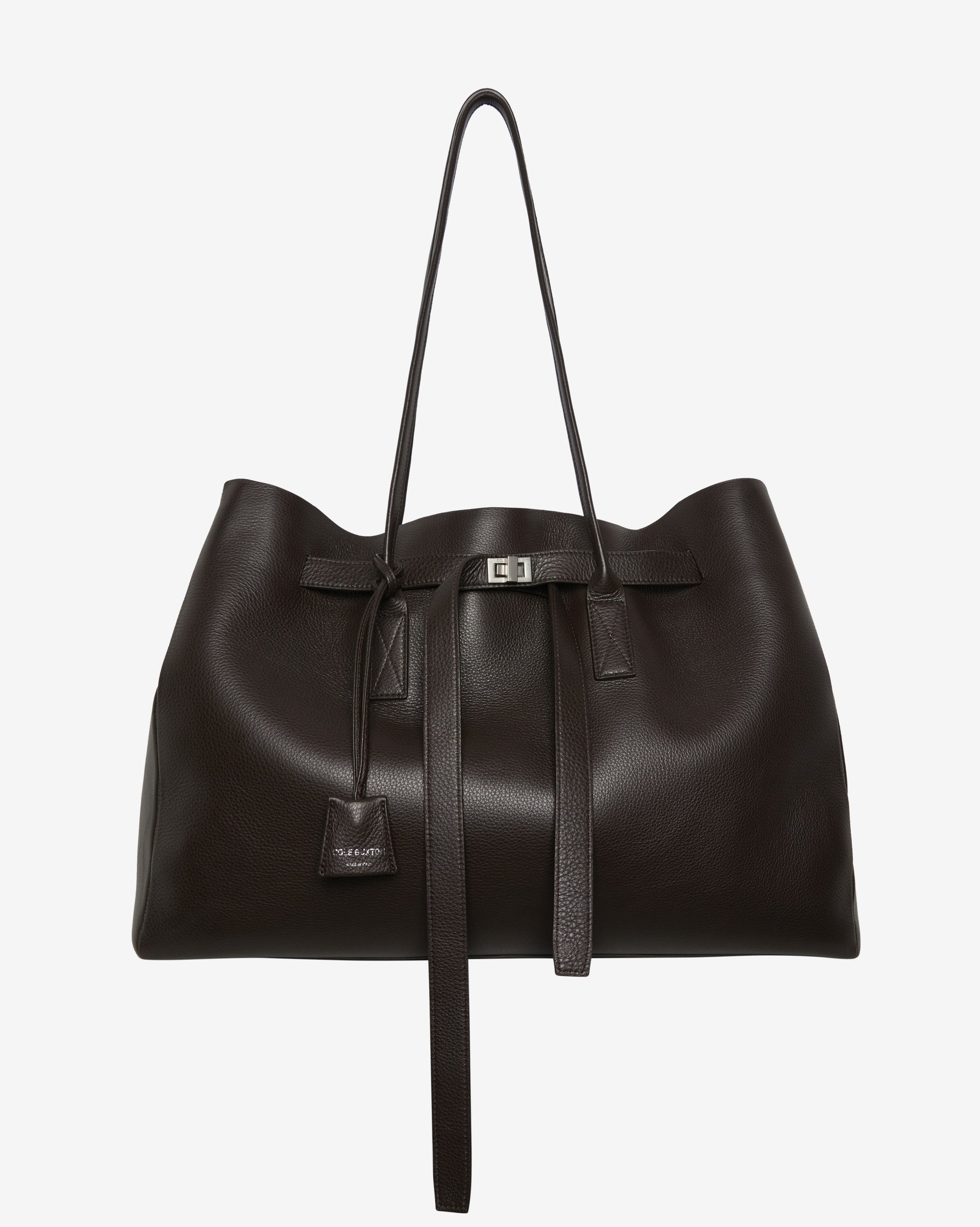 LEATHER HOLDALL TOTE