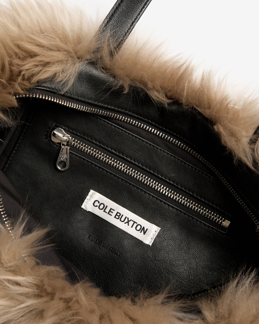 SHEARLING MINI HEATHROW HANDBAG