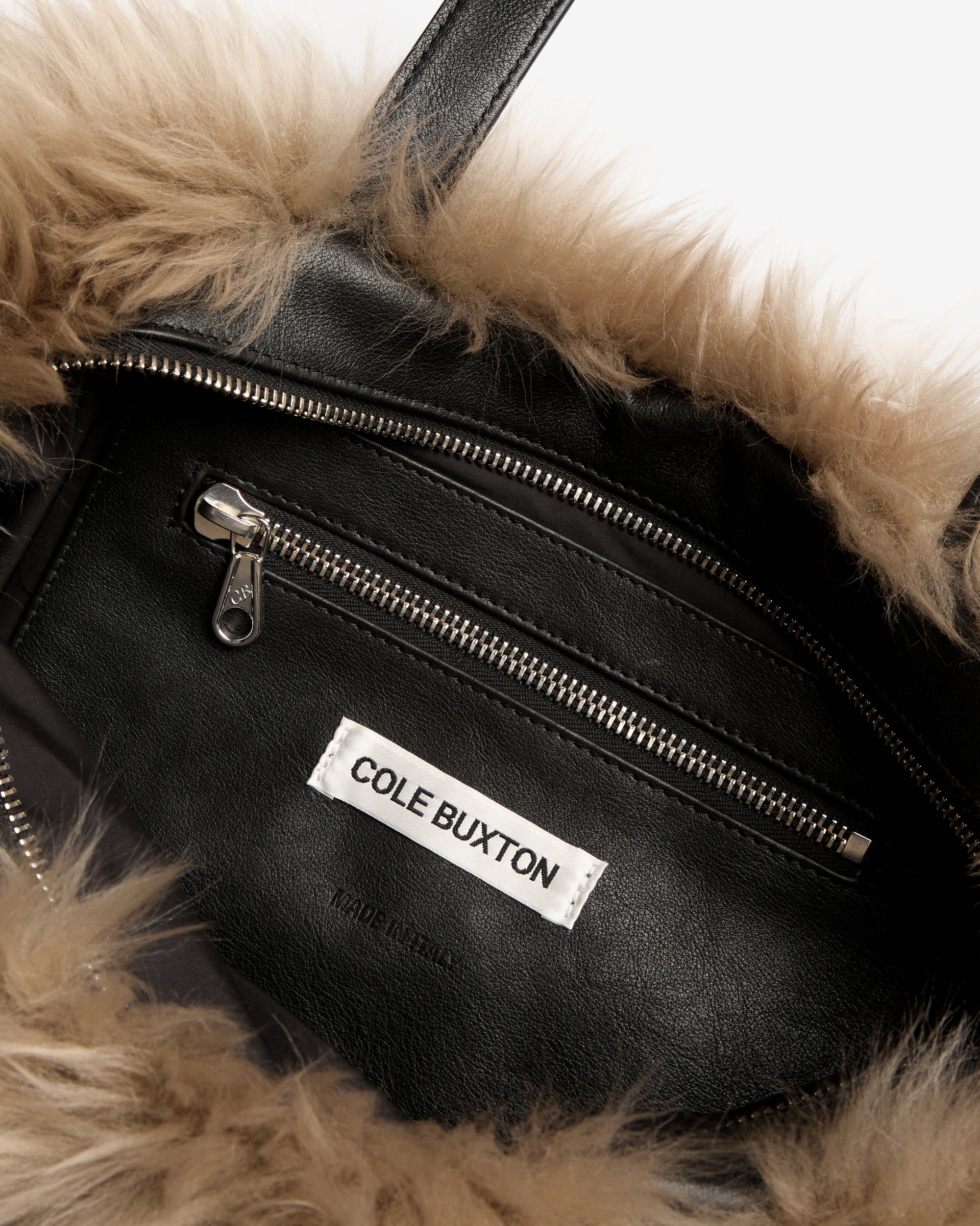 SHEARLING MINI HEATHROW HANDBAG
