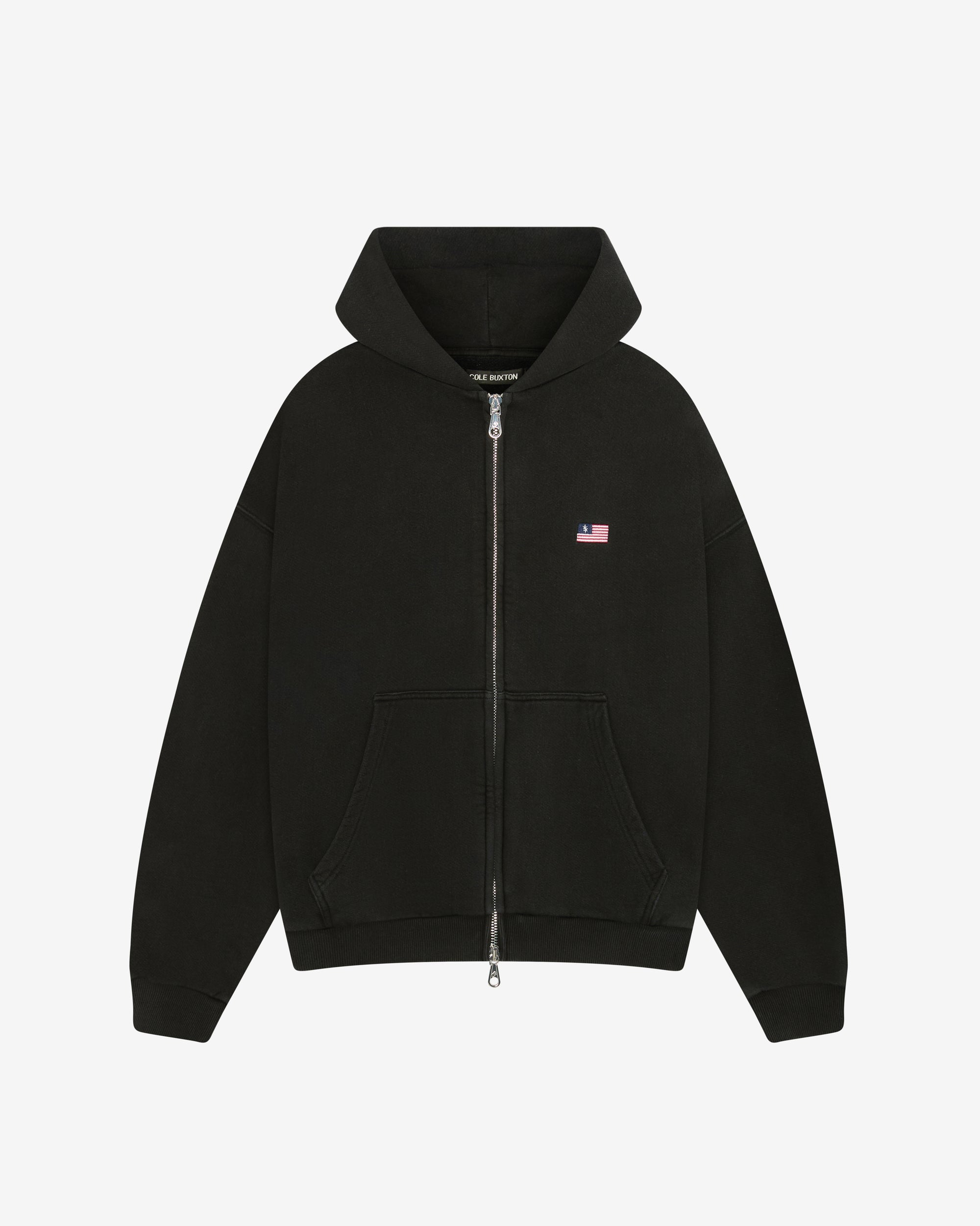 MINI FLAG ZIPPED HOODIE