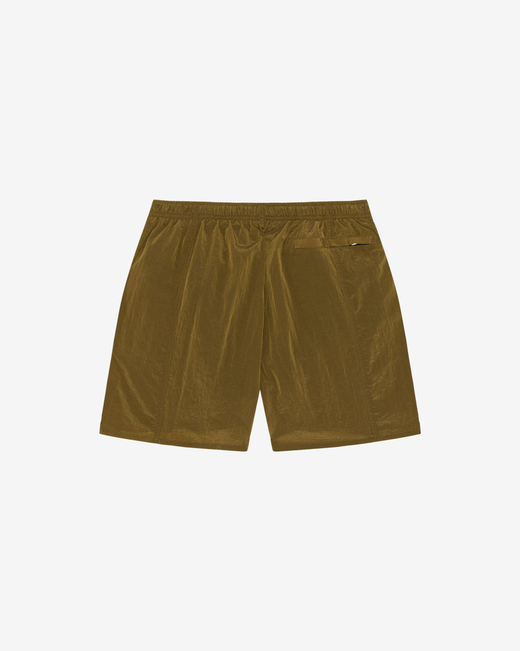METALLIC NYLON SWIM SHORT