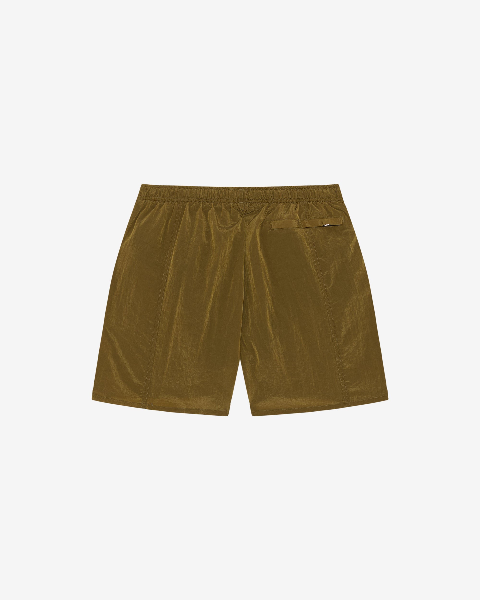 METALLIC NYLON SWIM SHORT