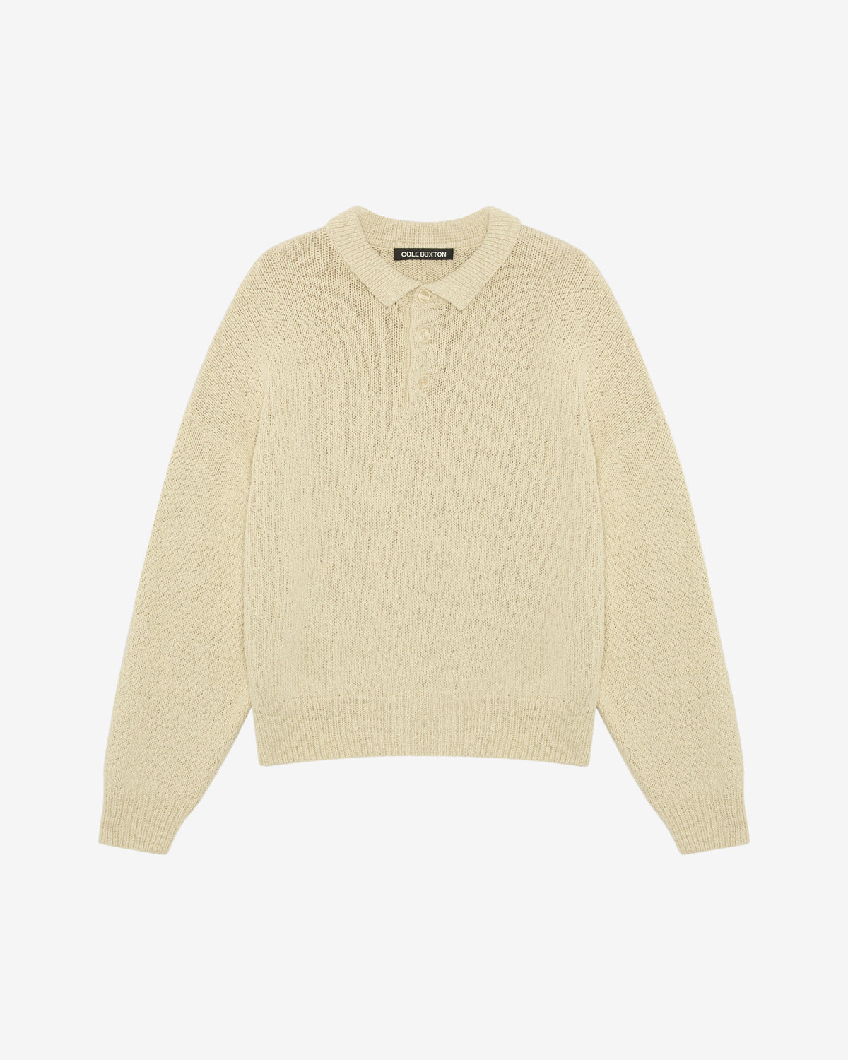 BEACH KNIT POLO SWEATER